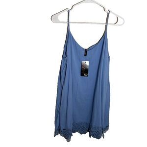 Vision USA Tank Top Women's Large Lace Trim Sleeveless Lightweight NWT